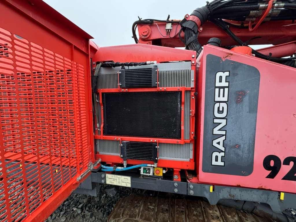 Red Ranger heavy machinery engine compartment close-up
